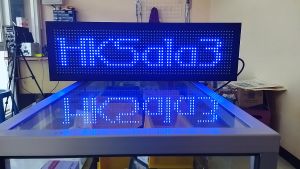 Running Text Biru 20x70cm Wifi Outdoor