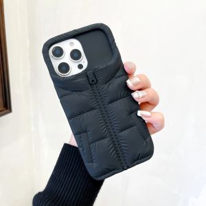 EOENKK | Cute Bear Clothes Zipper Soft Silicone Phone Case For iPhone 17 16 15 14 13 12 Pro Max Plus 16e Shockproof Cartoon Phone Cover