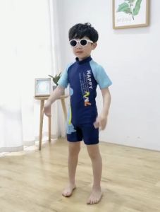 【SG STOCK】3-6Y Frozen Unicorn Kids Swim Suit Short Sleeve Boy Girl Swimwear Elastic Swimming Suit