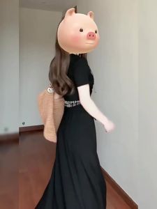Ge·an·fei | Elegant Waist-Cinching Long Dress Summer 2026 New
