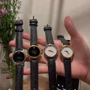 Đồng Hồ MVD Thời Trang Nam Nữ Đơn Giản Sang Trọng Dây Da Cao Cấp Mặt Saphiere Tròn Chống Trầy