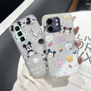 นิ่ม ใหม่ เคสโทรศัพท์ Phone Case Infinix Hot 60i 60 Pro+ Tecno Spark Go 2 POP 10 Plus 4G 5G Ins แนวโน้มแฟชั่นลายการ์ตูนคู่ เคส ใสกันกระแทก Cover 2025