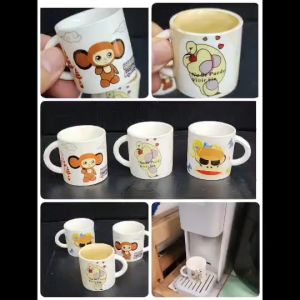 แก้วกาแฟ  4*4 ซม . ทำจากกระเบื้อง แก้วคาปูชิโน่  แก้วเอสเปรสโซ่ แก้วกระเบื้อง สำหรับชงกาแฟ เข้าไมโครเวฟได้ เก็บซ้อนเป็นชั้นๆ ได้