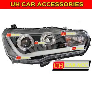 MITSUBISHI LANCER / EVOLUTION X / PROTON INSPIRA 2008 - 2017 PROJECTOR LIGHT BAR HEADLAMP WITH HALO RING