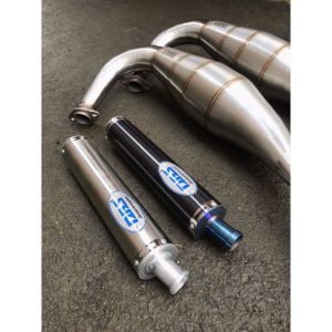 Knalpot DBS cobra kawasaki ninja leher/perut Stainles Press Silincer Carbon Suara Dijamin Garing/Enak Khas 2 Stroke