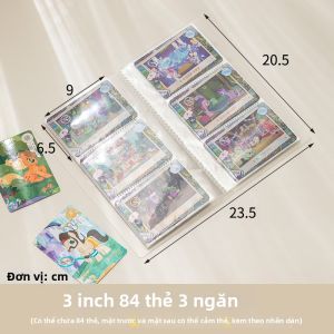Album Thẻ Ngựa Vằn Chủ Đề 9 Ô Trong Suốt Dung Lượng Lớn