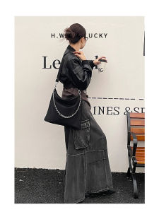 Fashionable Nylon Tote Bag Womens Crossbody Chain Shoulder Bag Envelope Pattern Mother Daughter Matching Bag Large Capacity