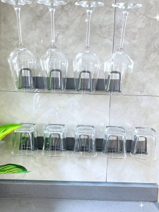 MEIDOO Giá lưu trữ cốc giá treo tường Giá lưu trữ thép carbon sẽ không rỉ sét dễ dàng dễ sử dụng