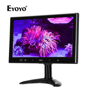 【In Stock】Eyoyo 7 Inch LCD Small Monitor 140°for Car Office Home Security HDMI VGA with Remote Control