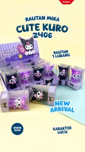 1buah Rautan Mika Boneka 1 lubang / 1pc Rautan Boneka Karakter Rautan Motif Kuromi Dan Space Alat Tulis Aksesoris Anak - Lazada