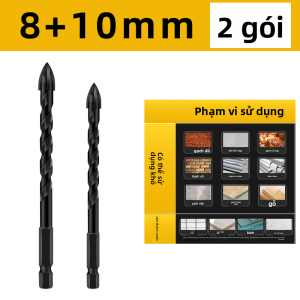 MONLEYTA | Mũi khoan bê tông chịu lực cao bốn cạnh chuyên dụng của Đức Mũi khoan toàn bộ sứ Mũi khoan tam giác khô