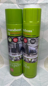 Chai xịt tẩy rửa đa năng Handboss – Dạng bọt tiện lợi làm sạch mọi bề mặt" Xịt vệ sinh đa năng Handboss – Làm sạch ghế sofa nội thất ô tô Chai xịt bọt làm sạch Handboss 650ml – Chuyên dụng cho kim loại da vải đá gốm Dung dịch tẩy rửa đa năng dạng b