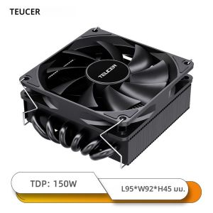 TEUCER UT45 CPU Cooler - ท่อความร้อน 6 ท่อ TDP 150W ITX Chassis Air Cooling หม้อน้ํา สําหรับ AM5 AM4 Intel LGA1700 1200 2011