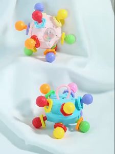 Bola manhattan atomic ball Rattle teether bayi lembut Mainan bola bayi / Bola Gigitan Bayi Silikon Rattle Bayi Kerincingan Bayi BPA Free / Montessori Silikon Teether Bola/ Mainan Gigitan Teether Bayi Silikon Bpa Free