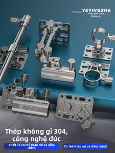 YEYINGZHE | Bộ Phụ Kiện Hộp Đựng Câu Cá Góc Bảng Điều Chỉnh Tháo Lắp Inox