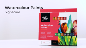 Watercolor Paint Set – 24/18/12 × 12 ml Tubes | Mont Marte Signature Watercolour Rich Semi‑Transparent Colours