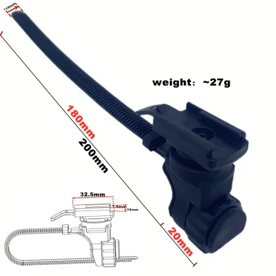Rockbros YQ200 RHL400 Bicycle Headlight Bracket Mounting Base Flashlight Holder Slide Rail Front Lamp Bracket Underhang