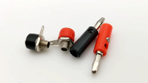 10pcs 4mm Banana Plate Plugs Connectors Red and Black Solderless for Audio Speaker Video Musical DIY Connector