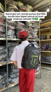 [ COD - RJMEDIA ] PROMO SERBA 55.999 Tas Anak SD Ukuran Compact Muat LKS Buku Tema Bonus Raincover Backpack Anak Cowok Ngaji Sekolah Les Piknik Ransel Anak Pria SMP SMA Kualitas Impor Terbaru Tas Gendong Anak Extreme Hitam Tebal Kuat Murah Terlari