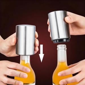 Dụng Cụ Mở Nắp Chai Bia Tự Động Bằng Thép Không Gỉ Dụng Cụ Mở Nắp Chai Bằng Nam Châm Dụng Cụ Mở Nắp Chai Bằng Tay Thân Thiện Với Môi Trường Cho Bữa Tiệc Tại Nhà Bếp