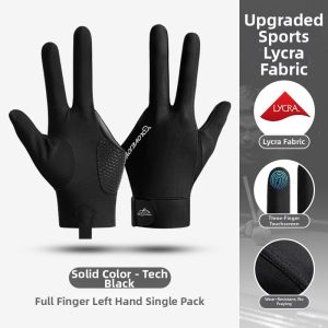 Three-finger Breathable Non-slip Professional Billiard Gloves