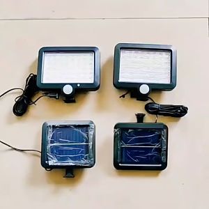 Đèn năng lượng mặt trời cảm biến chuyển động 6 COB 120 tấm pin dây nối dài 5m điều khiển từ xa 3 chế độ sáng