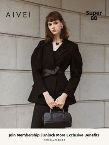 AIVEI | Powerful Female Oversized Wide Shoulder Blazer