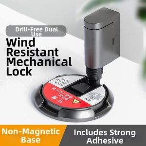 Automatic Adjustable Magnetic Door Stopper No Drilling