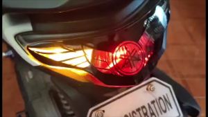 Yamaha Mio Gear 125 Tail Light Decal Spider