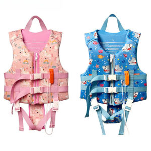 Kids Swimming Lifesaving Life Jacket Aid Flotation Device Buoyancy kayaking Boating Surfing Vest Safety Survival Suit