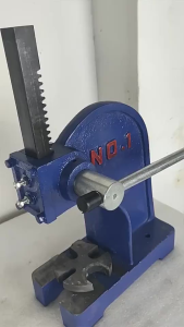 1Ton/3Ton Manual Leverage Arbor Press – Cast Iron with Bearings Mountable for Riveting Bending & Pressing