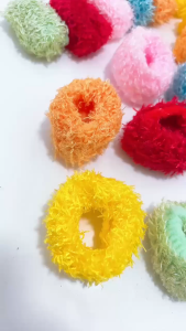 Ikat rambut donat bolu isi 12 pcs.