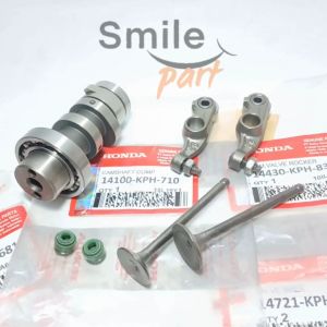 Paket NOKEN AS CAMSHAFT HONDA KHARISMA SUPRA X 125 PLATUK KLEP PAYUNG KLEP SET SEAL SIL KARISMA KPH
