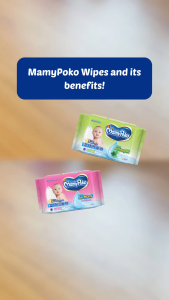 MAMYPOKO Pure Water (Air Murni) Baby Wipes with Powder Fragrance 50 pulls x 6 packs (300 pulls)