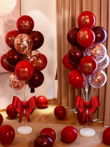 Balloon Wedding Road Lead Wedding Supplies Full Floating Engagement Decoration Column Wedding Bridal Chamber Wedding Room Layout Set