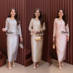 6026 ชุดเดรสลูกไม้สไตล์เกาหลีชุดเดรสไปงานและบวชชุดทำงานby WOW Shop DD