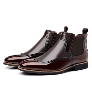 YCHION Mens Classic Retro PU Leather Chelsea Boots: A Comprehensive Guide