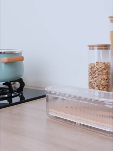 Specool® Transparent Chopstick Box Dustproof Drainable Cutlery Storage Case Holder Cutlery Organizer