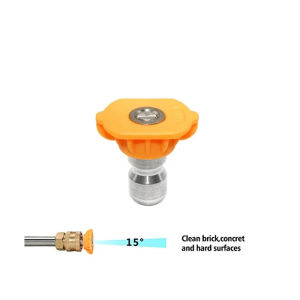 Tool Daily Pressure Washer Nozzle Tip Multiple Degrees Nozzle 1/4 Quick Connect (0、15、25、40、65) Hot- and Cold-Water Compatible