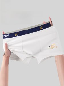 Miiow | Teenage Boy Cotton Underwear Loose Boxer Shorts Antibacterial Cartoon Print Comfortable Mid Waist For Growing Kids And Teens