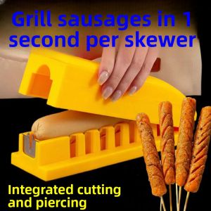 Multi-Function Manual Sausage Stuffer And Cutter Integrated Machine Quick Stitching for Beginners High School Students Kitchen Tool