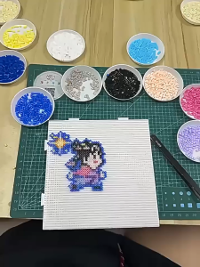 DIY Perler Beads 24 Color Kit with Iron 12000 Beads Creative Puzzle Craft Educational Toy Kids
