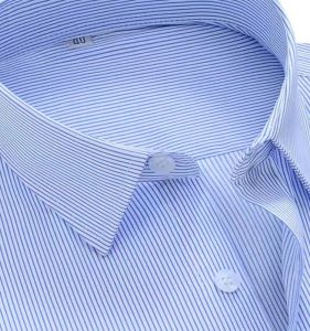 Business Casual Short Sleeve Shirt Mens Slim Fit Workwear White Thin Summer Shirt Breathable Comfortable Polyester Cotton Blend