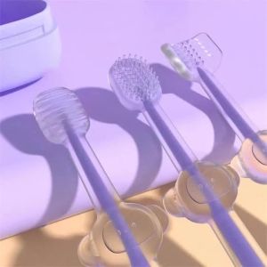 3PCS Silicone Pet Toothbrush Set Cats Dogs Dental-Health 360 Cylinder Head