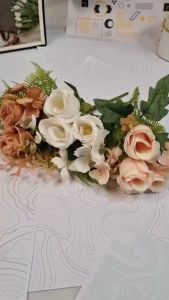 Bunga Mawar Kuncup X5 Artificial/Bunga Buket Murah/Bunga Hias Dekorasi (NK-39)