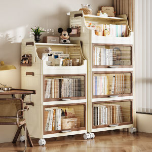 Foldable Movable Bookshelf Plastic