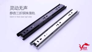 2Pcs 8"-16" Ball Bearing Drawer Slides Furniture Slide Steel Ball Bearing Slides Keyboard Cabinet Cupboard Drawer Runners