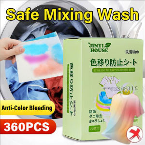 360Pcs Laundry Color Catcher Sheets Prevents Dye Transfer & Color Bleeding Washing Paper Clothes Safe Mix Washing