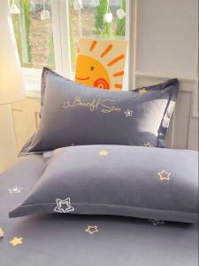 Single and Double Bed Cotton Pillowcase Thickened