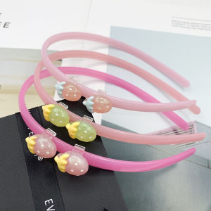 ที่คาดผมสตรอเบอร์รี่สไตล์เจ้าหญิงสําหรับเด็กผู้หญิง กันลื่น ที่คาดผมฟันที่ทนทานสําหรับนักเรียน น่ารัก ที่กดหน้าม้า กิ๊บติดผม